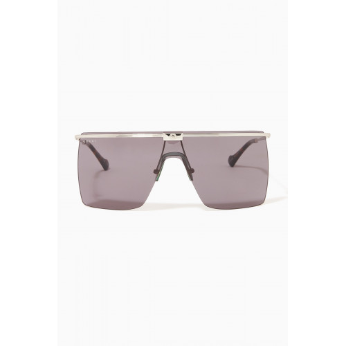 Gucci - Mask Frame Sunglasses in Metal