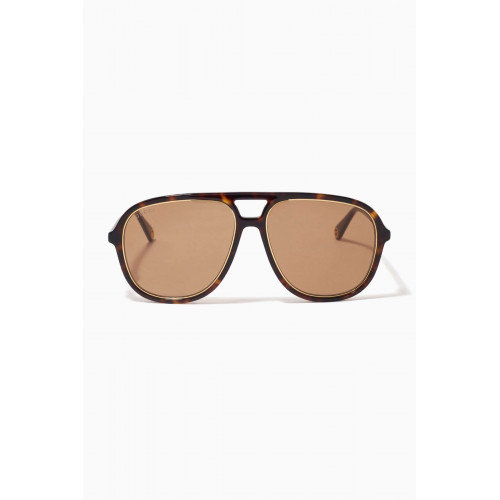 Gucci - Aviator Frame Sunglasses in Acetate