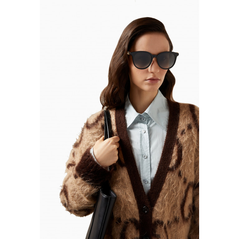 Gucci - Cat-eye Frame Sunglasses in Acetate Black