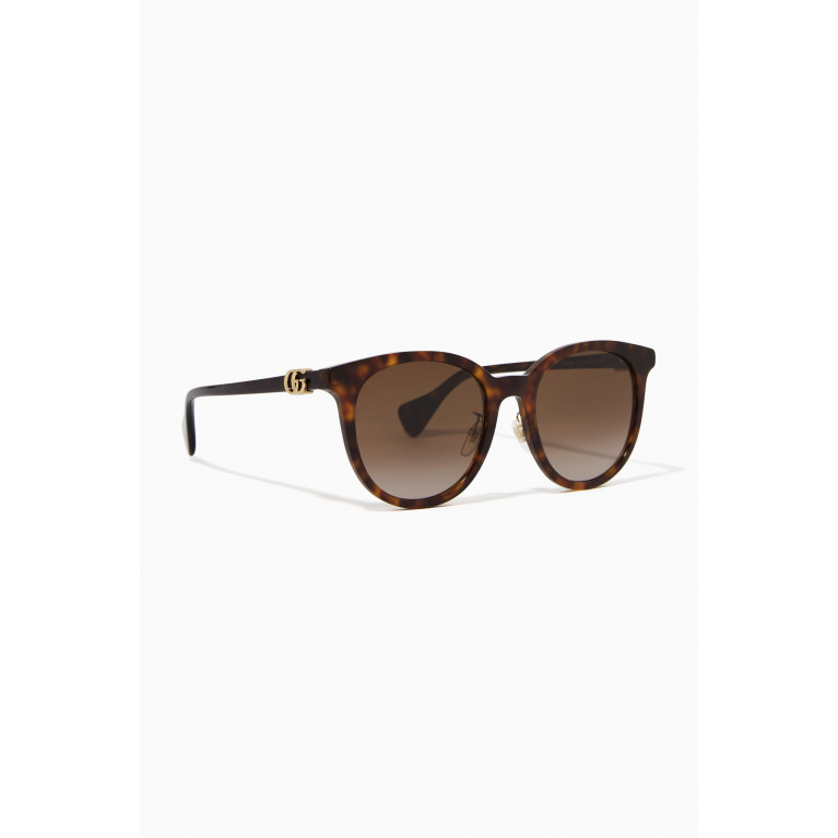 Gucci - Cat-eye Frame Sunglasses in Acetate Brown