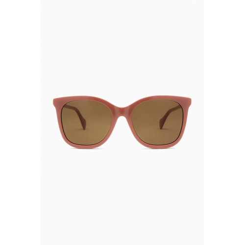 Gucci - Cat Eye Frame Sunglasses in Acetate Pink