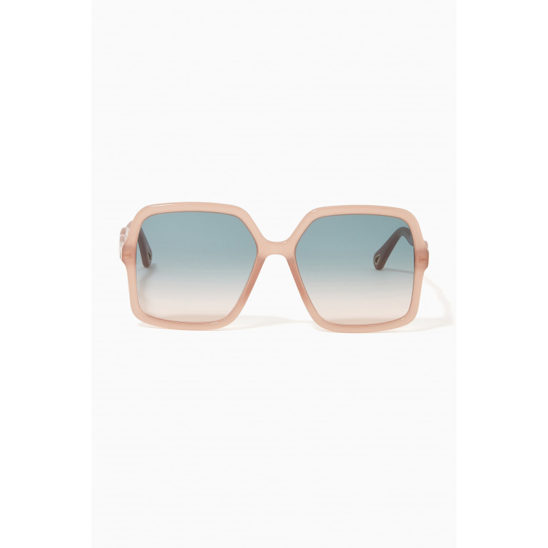 Chloé - Oversized Square Sunglasses in Acetate