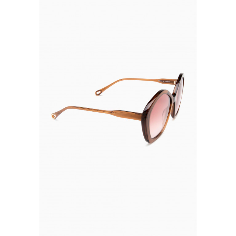 Chloé - Oversized Round Sunglasses in Acetate