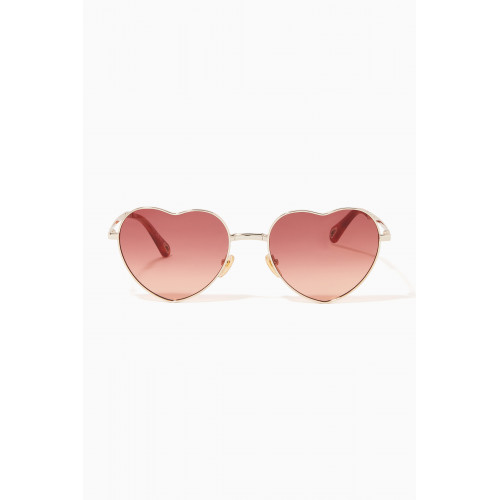 Chloé - Heart Sunglasses in Metal