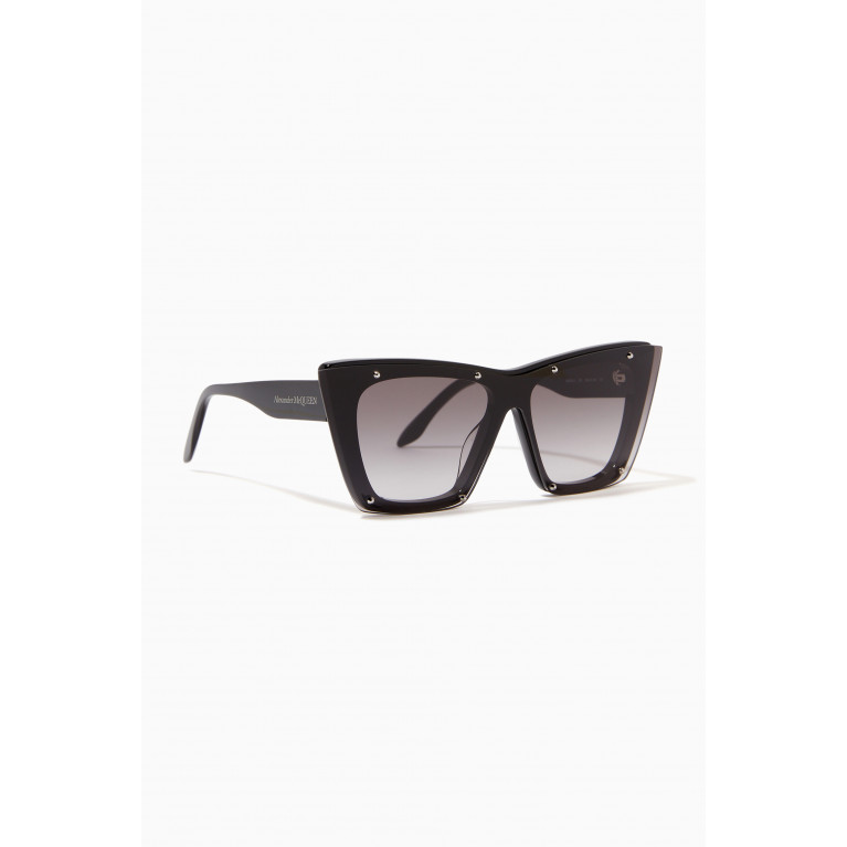 Alexander McQueen - Studs Cat Eye Sunglasses in Acetate