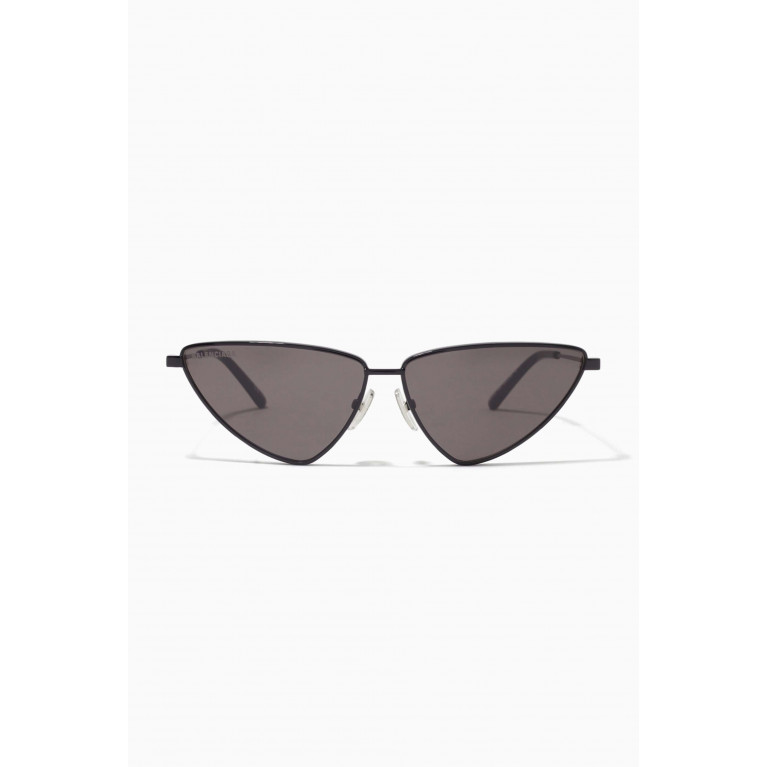 Balenciaga - Cat Eye Sunglasses in Metal Black