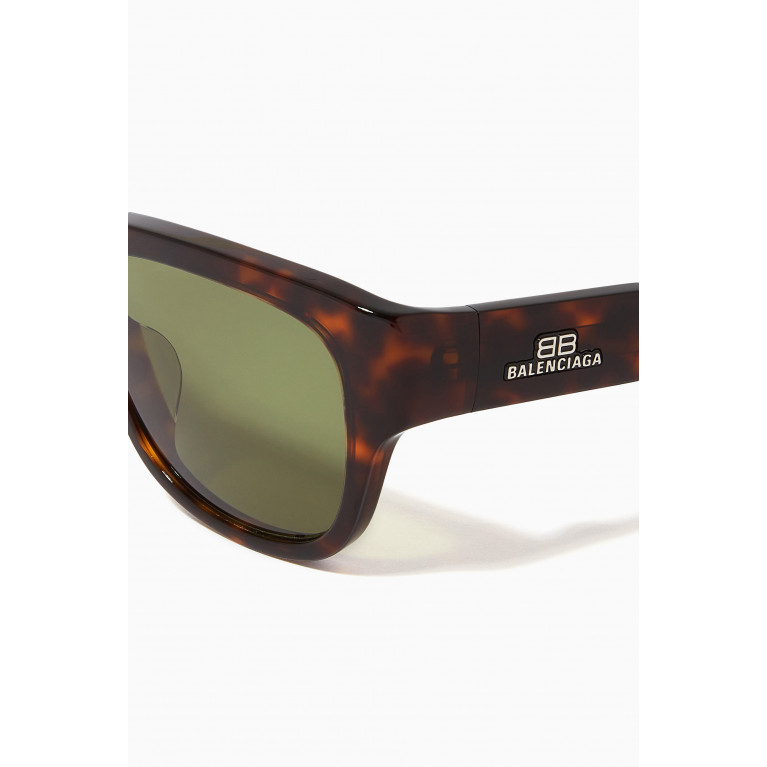 Balenciaga - Rectangle Sunglasses in Acetate
