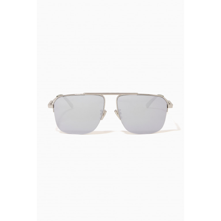 Bottega Veneta - Navigator Frame Sunglasses in Acetate