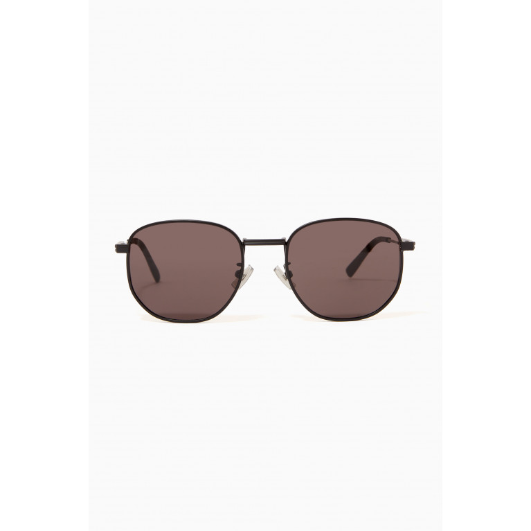 Bottega Veneta - Round Frame Sunglasses in Metal