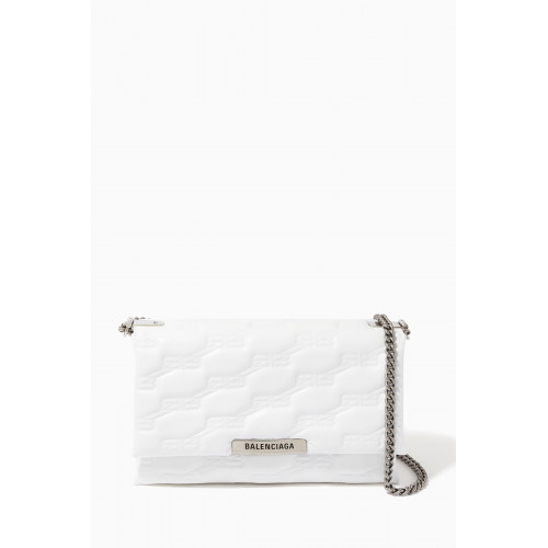 Balenciaga - Triplet Medium Shoulder Bag in BB Monogram Nappa