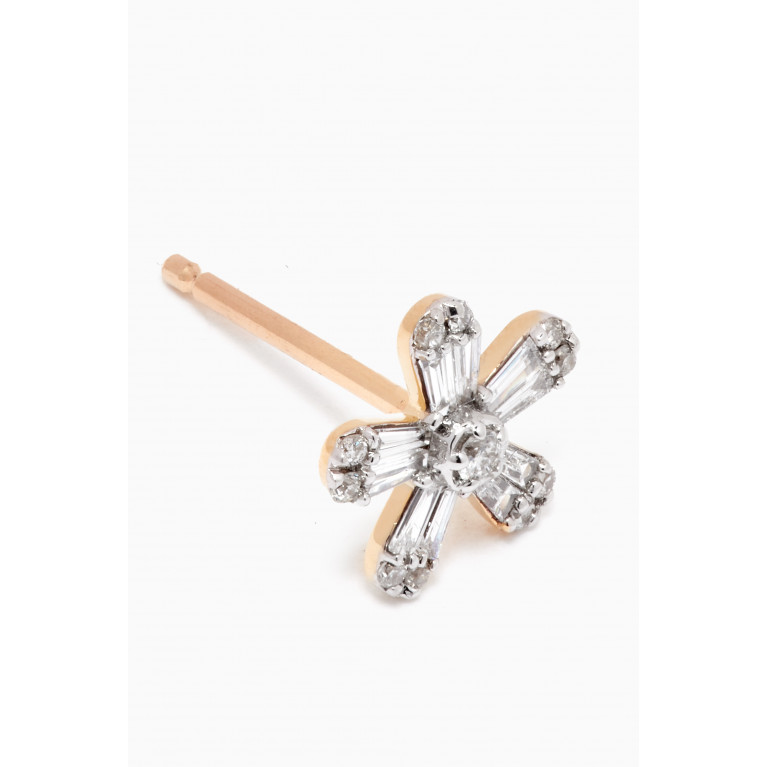 STONE AND STRAND - Flower Power Diamond Studs in 10kt Yellow Gold