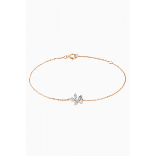 STONE AND STRAND - Flower Diamond Bracelet in 10kt Yellow Gold