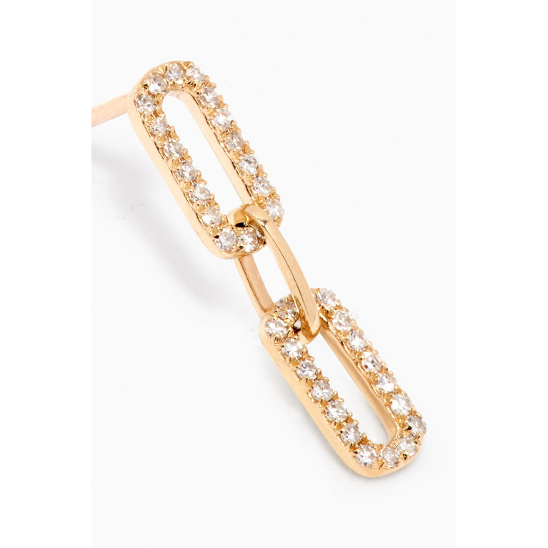 STONE AND STRAND - Sparkle Chain Diamond Earrings in 10kt Yellow Gold