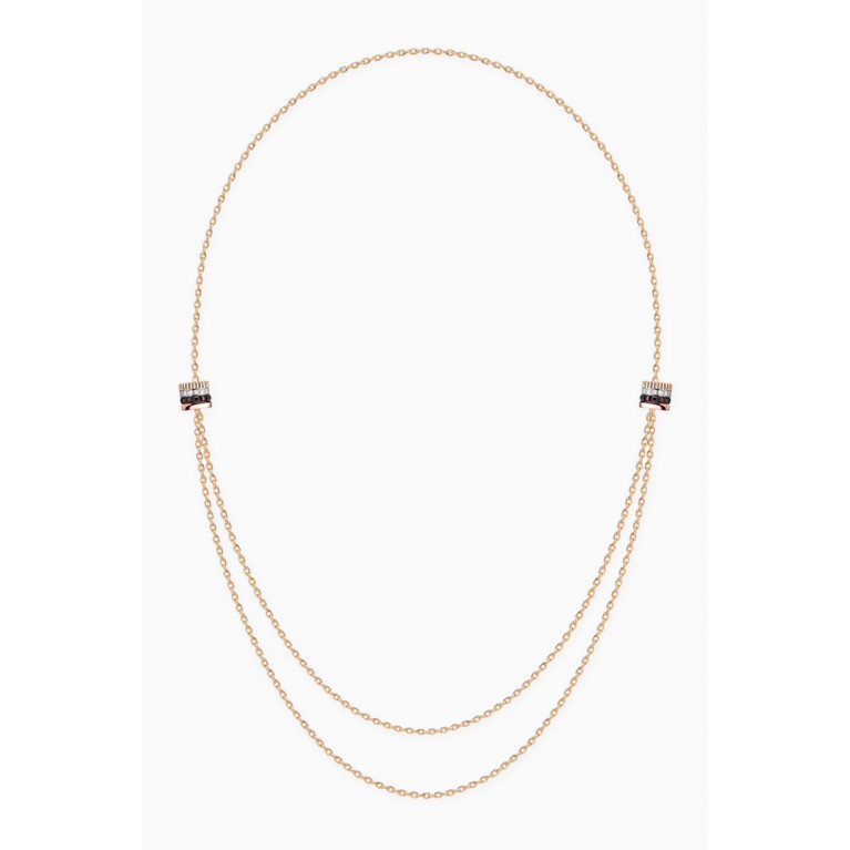 Boucheron - Quatre Classique 2 Motif Diamond Necklace in 18kt Yellow Gold