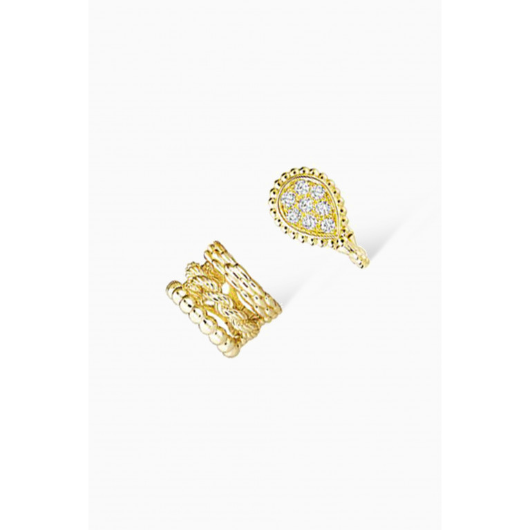 Boucheron - Serpent Bohème Diamond Clip-on Earrings in 18kt Yellow Gold