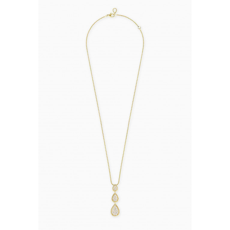 Boucheron - Serpent Bohème Triple Motif Diamond Necklace in 18kt Yellow Gold