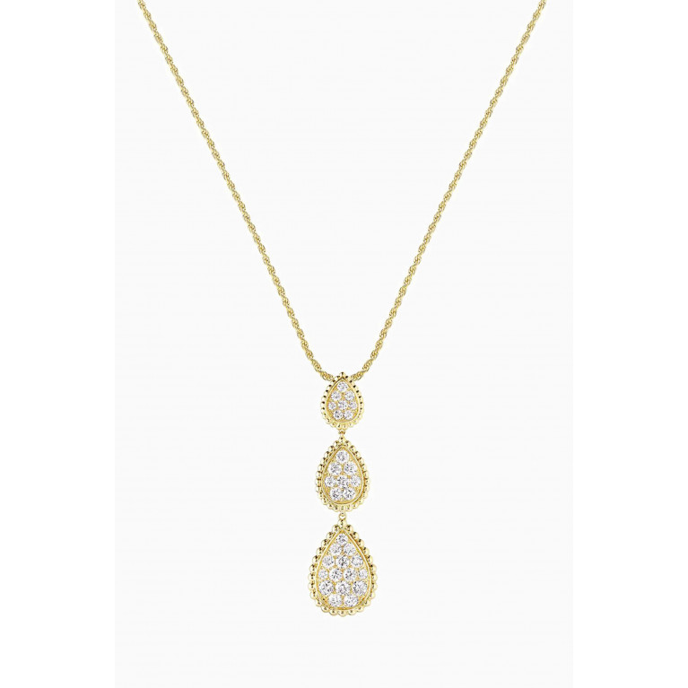 Boucheron - Serpent Bohème Triple Motif Diamond Necklace in 18kt Yellow Gold