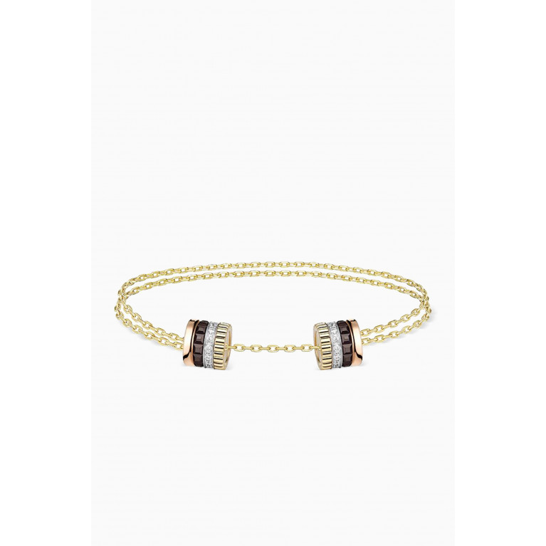 Boucheron - Quatre Classique 2 Motif Diamond Bracelet in 18kt Yellow Gold
