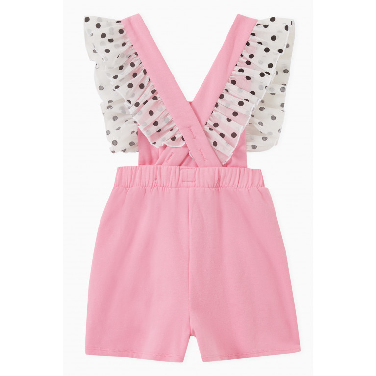 Wauw Capow by Bangbang - Frill Polka Dot Playsuit in Organic Cotton