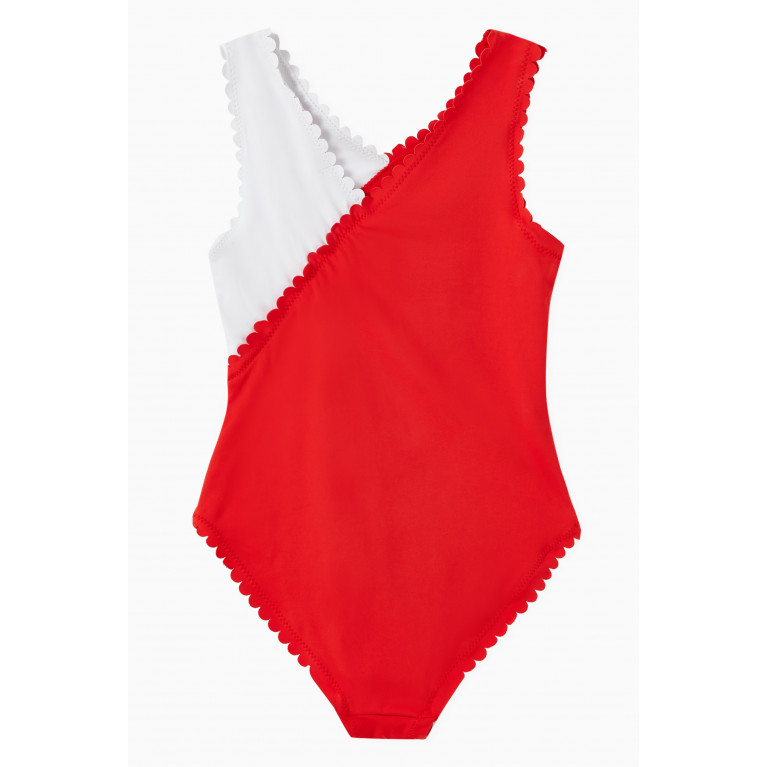 Habitual - Scallop One-piece Swimsuit in Stretch Nylon