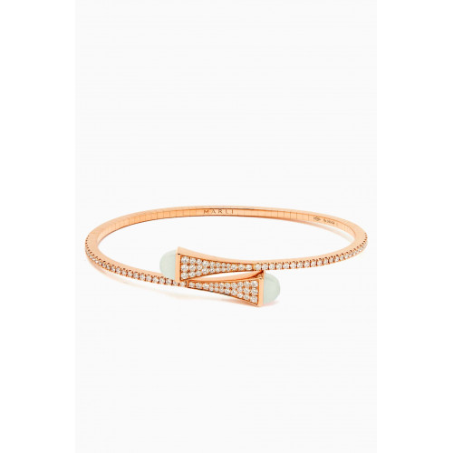 Marli - Cleo Diamond Midi Slip-on Bracelet in 18kt Rose Gold