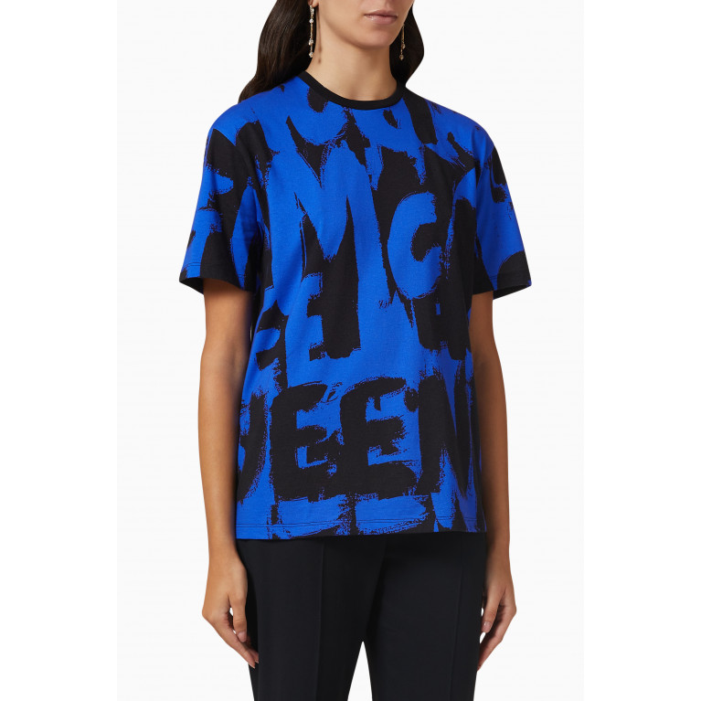 Alexander McQueen - Graffiti T-shirt in Jersey