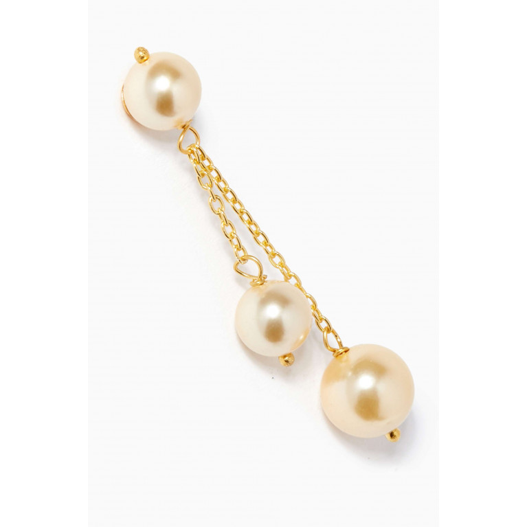 The Jewels Jar - Fajr Tassel Pearl Earrings in 18kt Gold Plated Sterling Silver