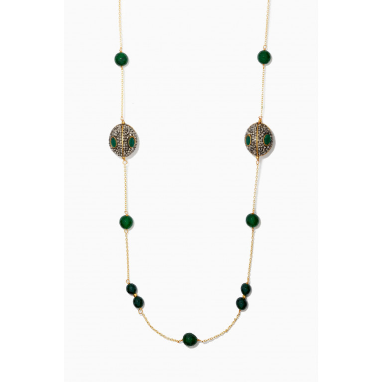 The Jewels Jar - Ghazala Necklace in 18kt Gold Plated Sterling Silver