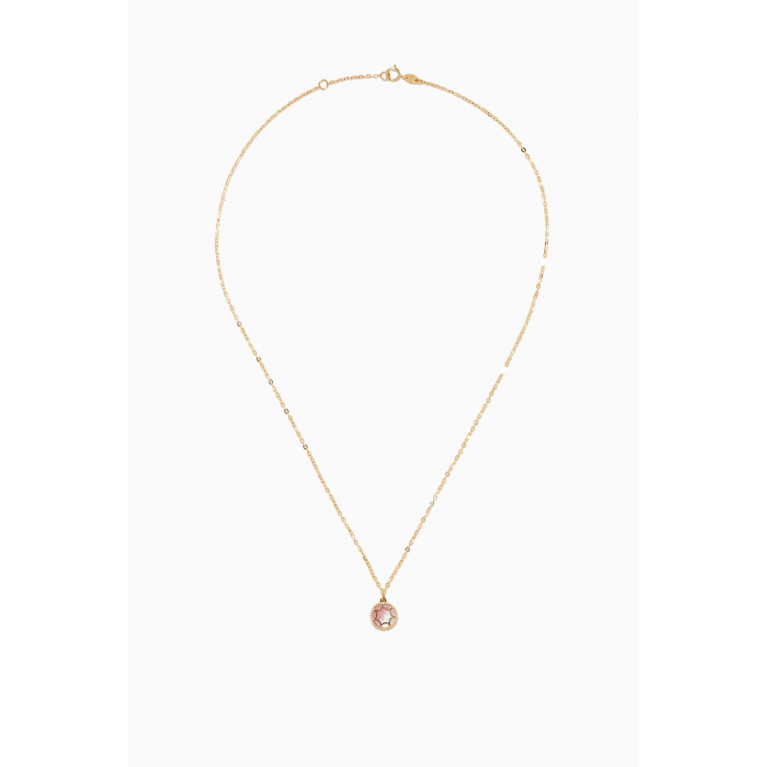 Damas - Amelia Roma Mother of Pearl Necklace in 18kt Yellow Gold