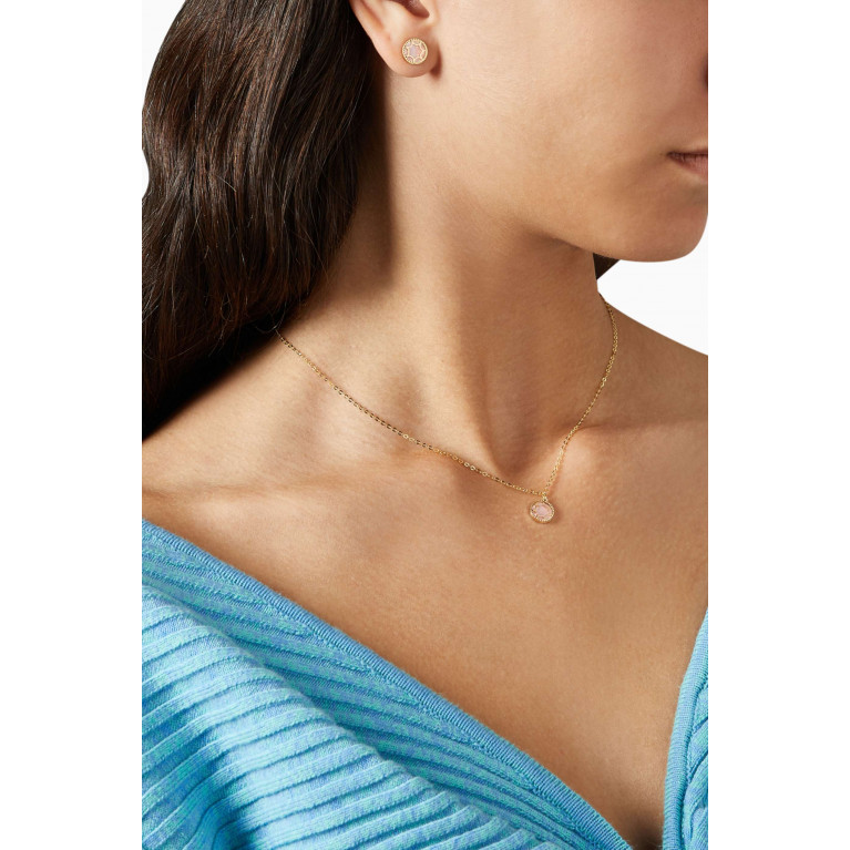 Damas - Amelia Roma Mother of Pearl Necklace in 18kt Yellow Gold