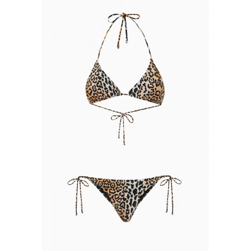 Reina Olga - Love Triangle Bikini Set in Stretch Nylon