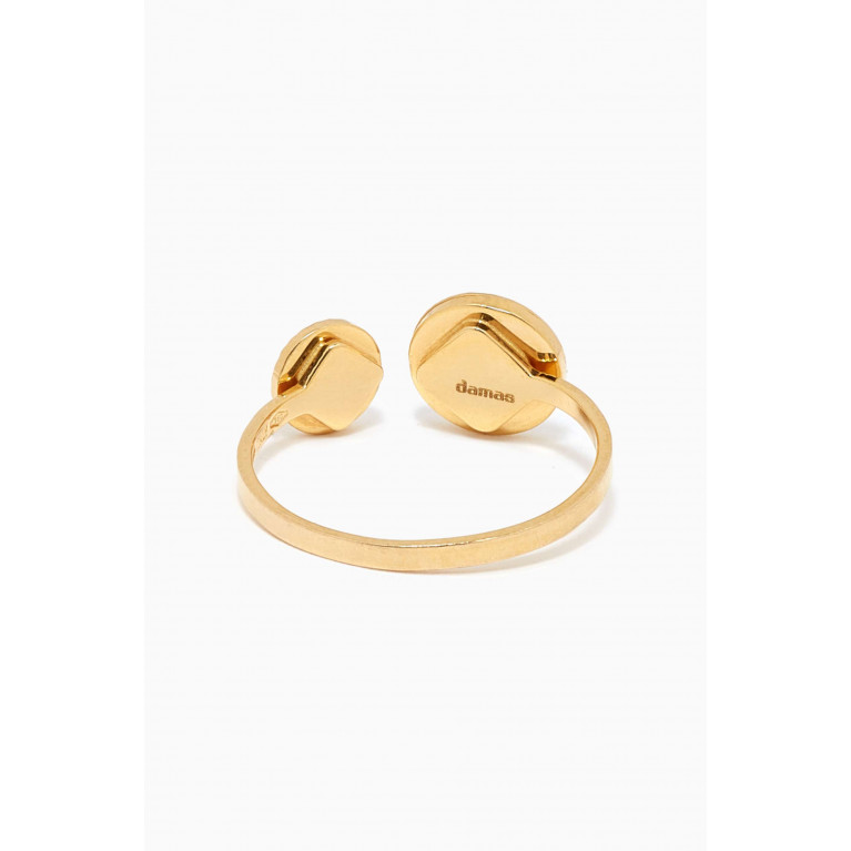 Damas - Amelia Roma Mother of Pearl Open Ring in 18kt Yellow Gold