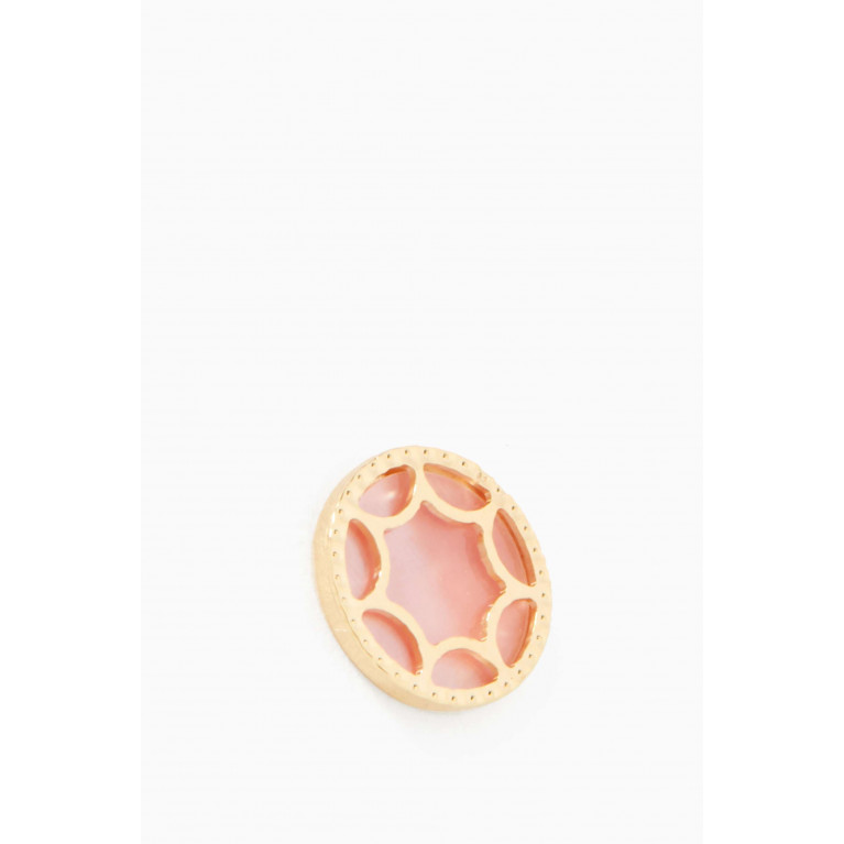 Damas - Amelia Roma Mother of Pearl Stud Earrings in 18kt Yellow Gold