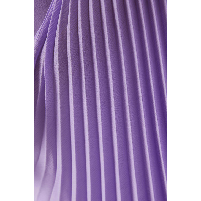 Solace London - Grace Cape Sleeves Gown Purple