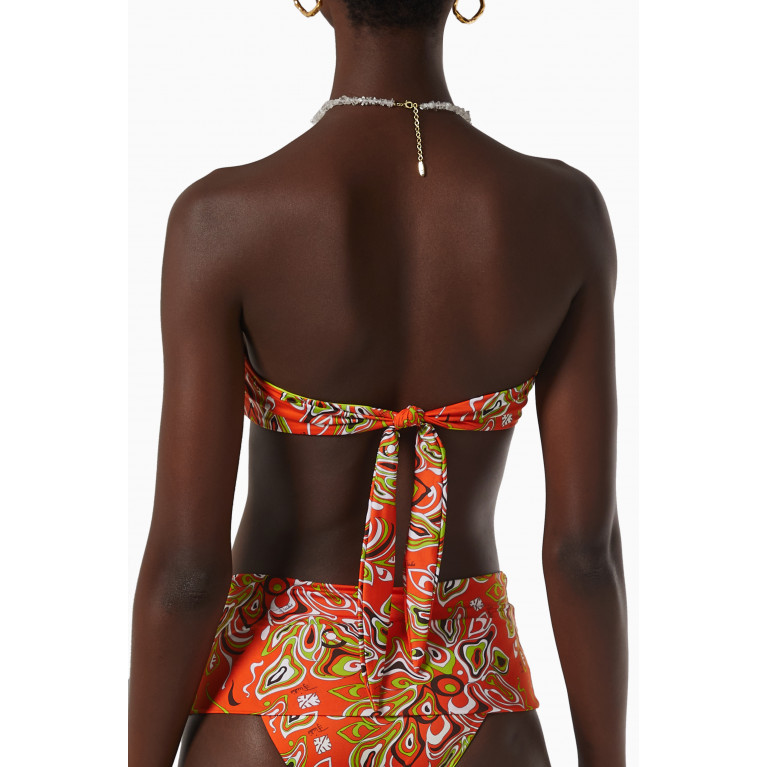 Emilio Pucci - Africana Print Bandeau Bikini Top