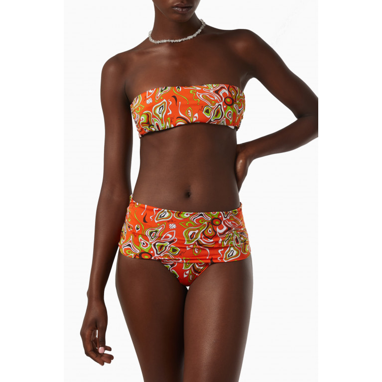 Emilio Pucci - Africana Print Bandeau Bikini Top