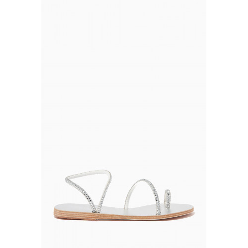 Ancient Greek Sandals - Apli Elefteria Sandals in Studded Leather Silver