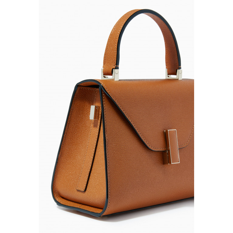 Valextra - Iside Mini Bag in Calfskin Leather Brown