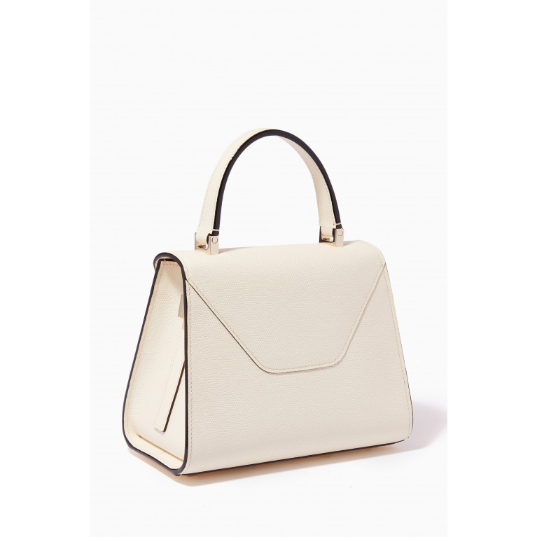 Valextra - Iside Mini Bag in Calfskin Leather White