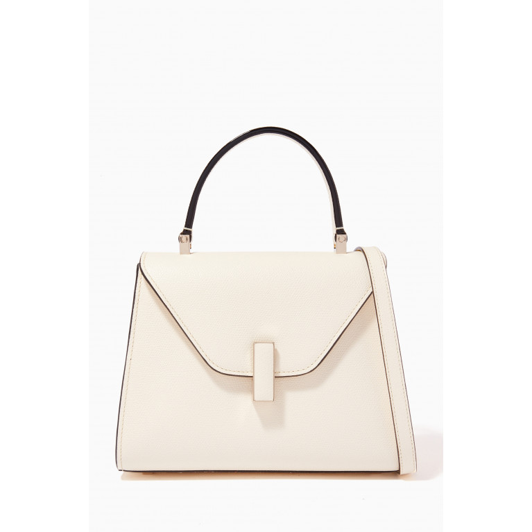 Valextra - Iside Mini Bag in Calfskin Leather White