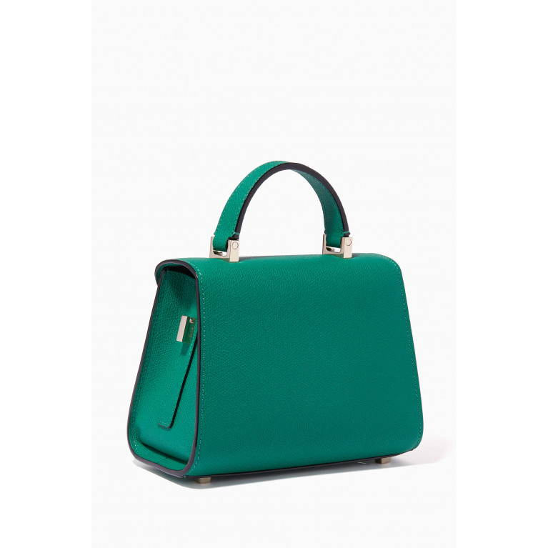 Valextra - Iside Micro Bag in Calfskin Leather Green