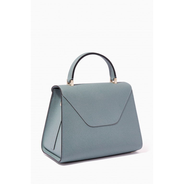 Valextra - Iside Medium Bag in Calfskin Leather Blue