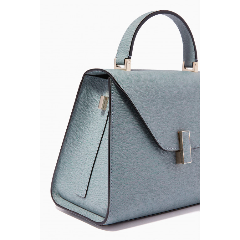 Valextra - Iside Medium Bag in Calfskin Leather Blue