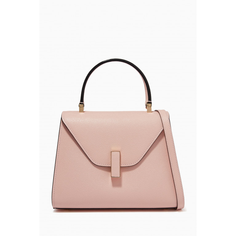 Valextra - Iside Mini Bag in Calfskin Leather Pink