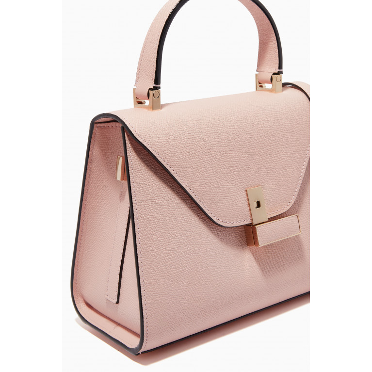 Valextra - Iside Mini Bag in Calfskin Leather Pink