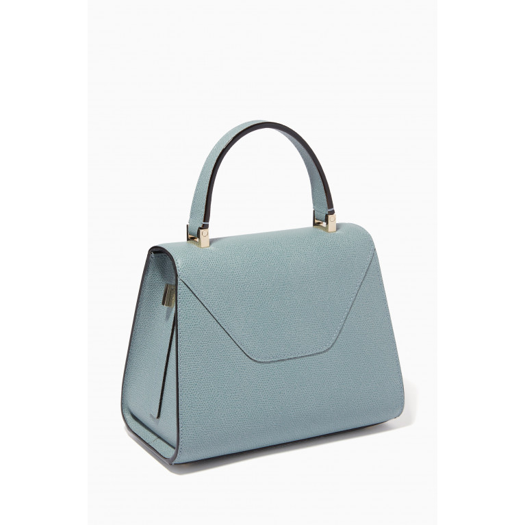 Valextra - Iside Mini Bag in Calfskin Leather Blue