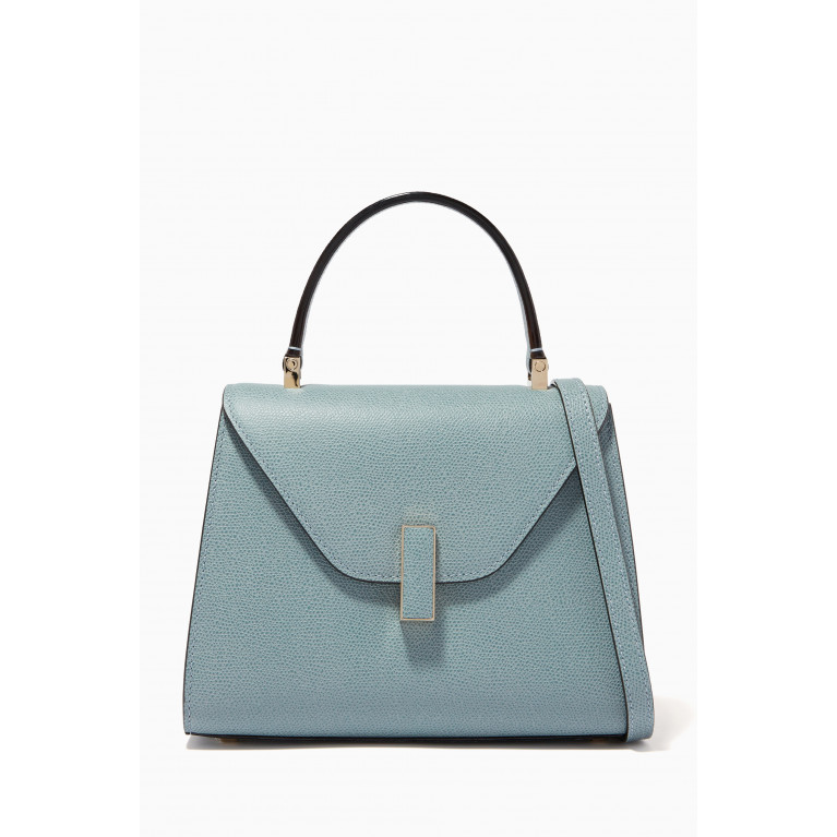 Valextra - Iside Mini Bag in Calfskin Leather Blue