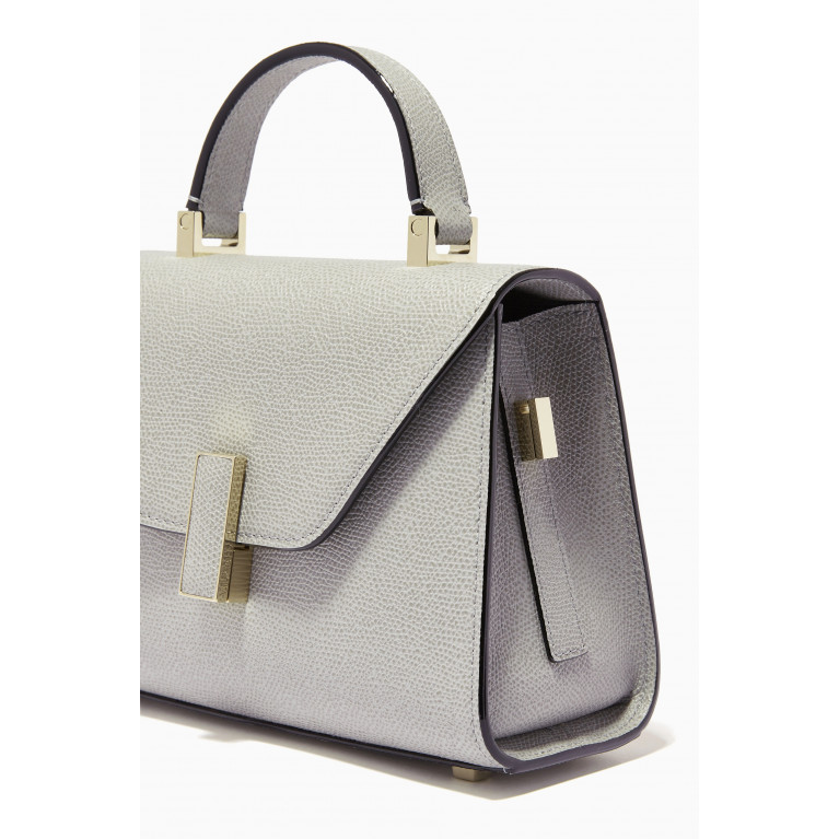 Valextra - Iside Micro Bag in Calfskin Leather Grey