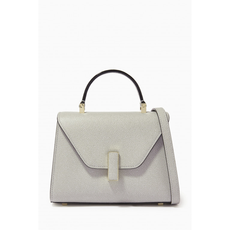 Valextra - Iside Micro Bag in Calfskin Leather Grey