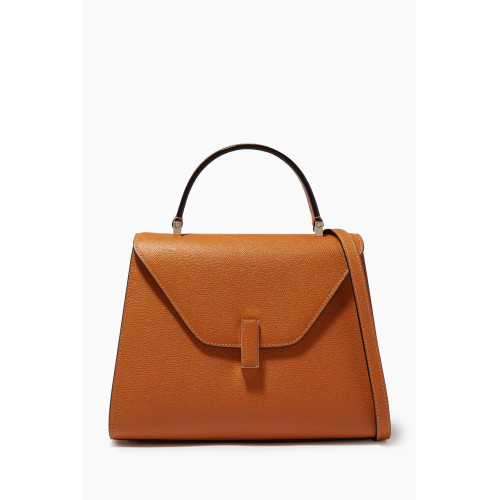 Valextra - Iside Medium Bag in Calfskin Leather Brown
